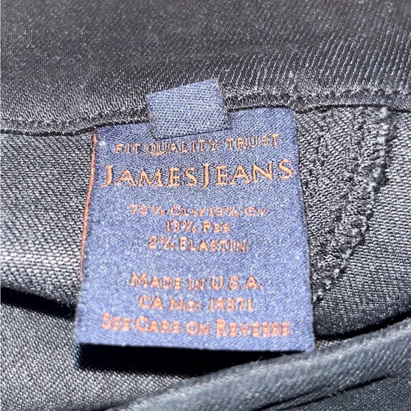 James Jeans "Twiggy" Shiny Dancer Black Oil Slick Skinny Jeans, size 27 - Picture 3 of 11